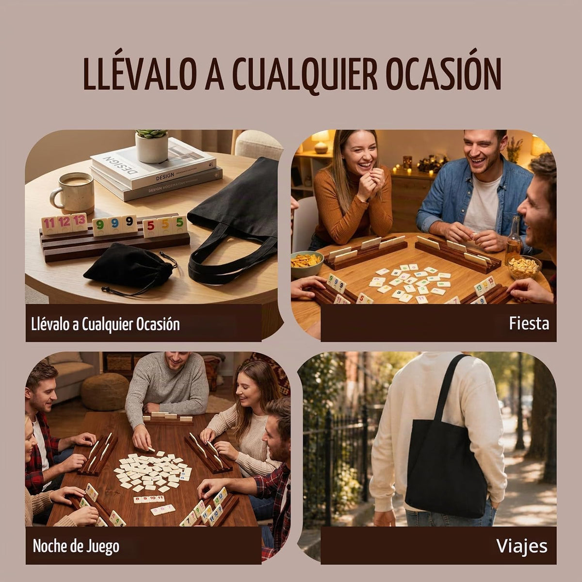 Wahartoly Juego de Cubos Rummy Original - Juego de Cubos Rummy para...