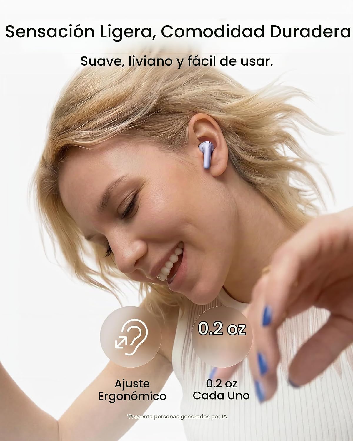 Auriculares inalámbricos Soundcore Anker P42i con ANC adaptativo pa...