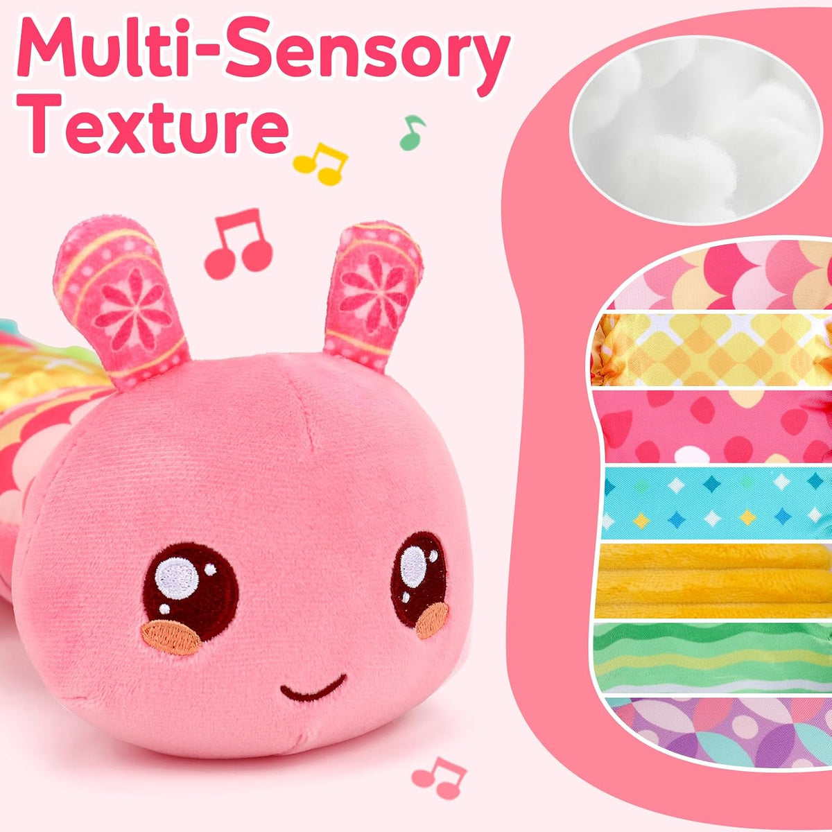 Thremhoo Juguetes para bebés de 0 a 6 meses de música, juguete de o...