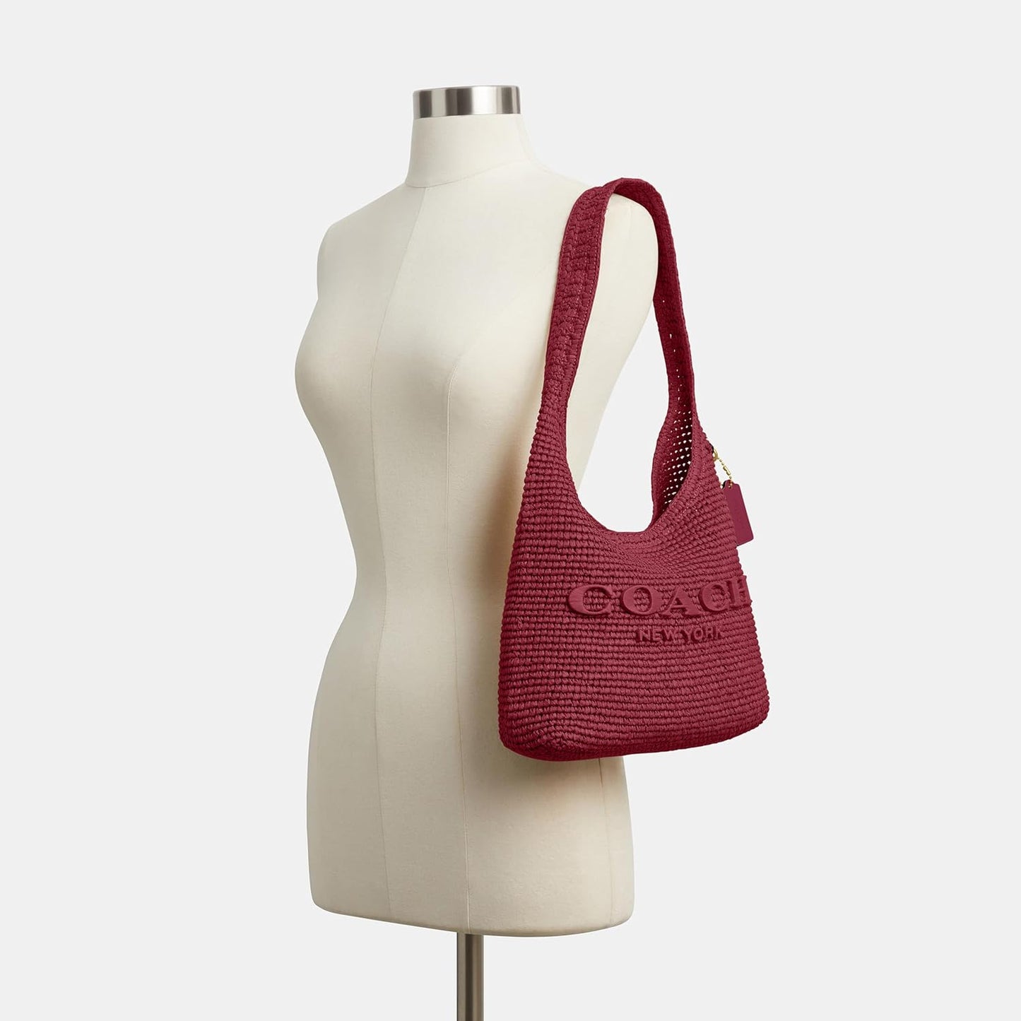 COACH Bolso bandolera Brooklyn de 28 pulgadas de paja