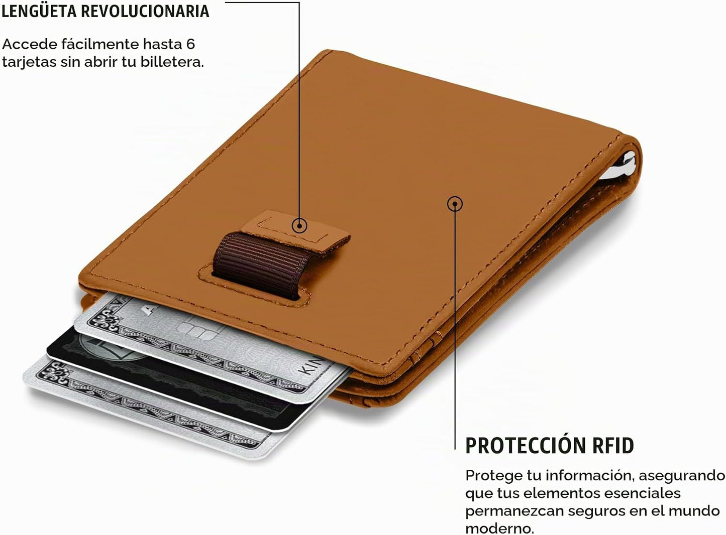 Kings Loot Billetera Inteligente y Rastreable Airtag para Hombres,...