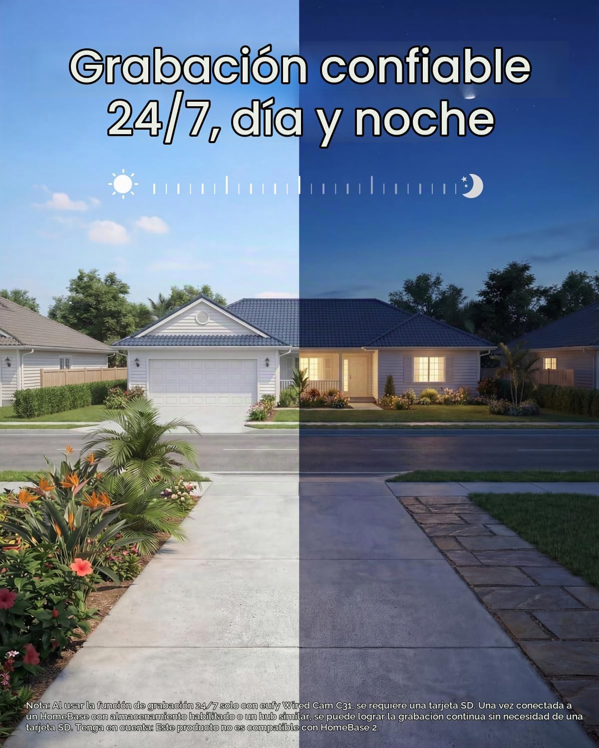 eufy Security Cámara interior\/exterior C31 (paquete de 2), IP66, s...