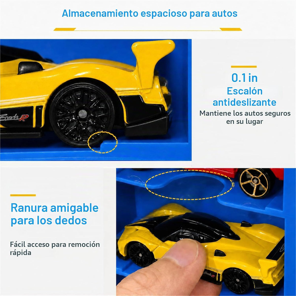 Saichotoy Estuche de almacenamiento para Hot Wheels - Estuche de tr...