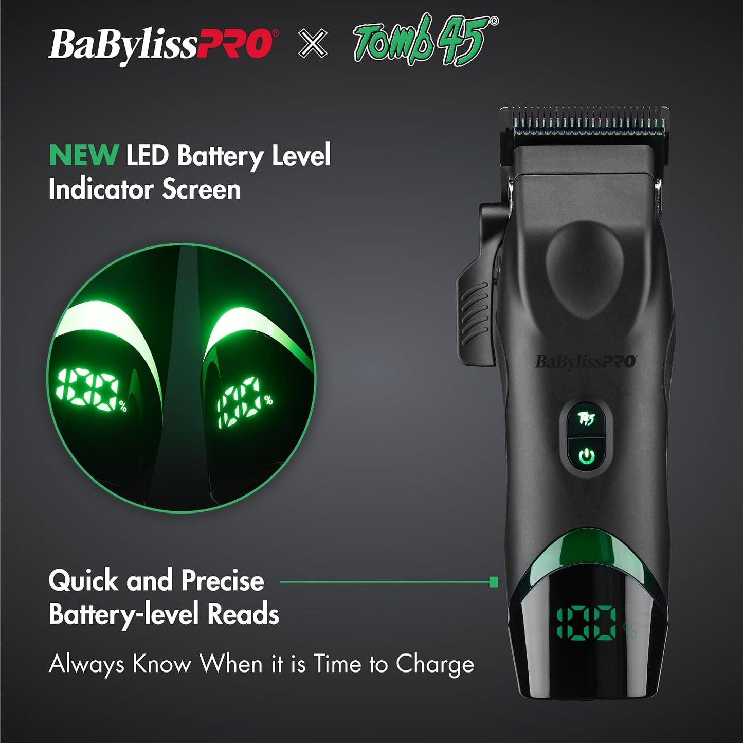 Cortapelos con carga inalámbrica BaBylissPRO x Tomb45