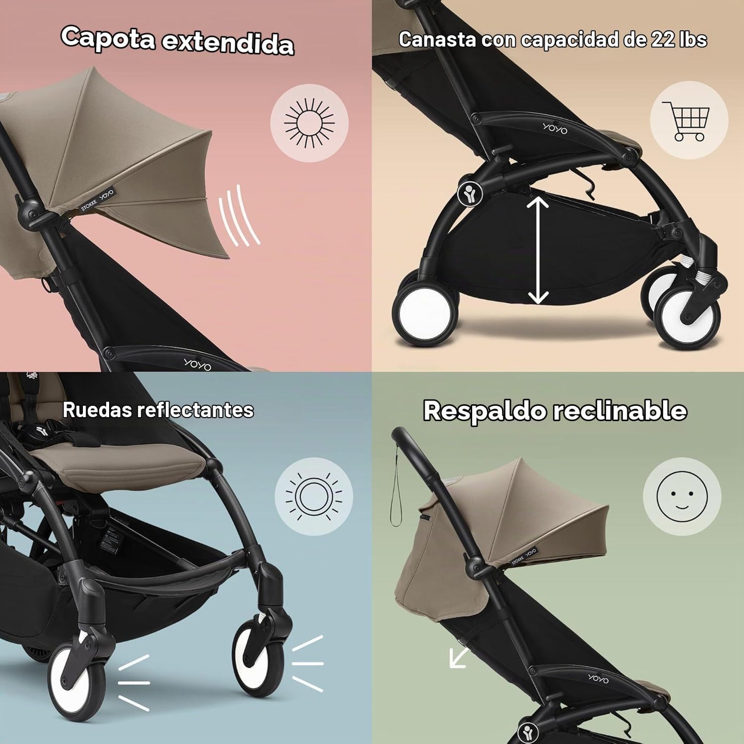 Stokke YOYO3 - Cochecito para recién nacido a niño, fácil de plegar...