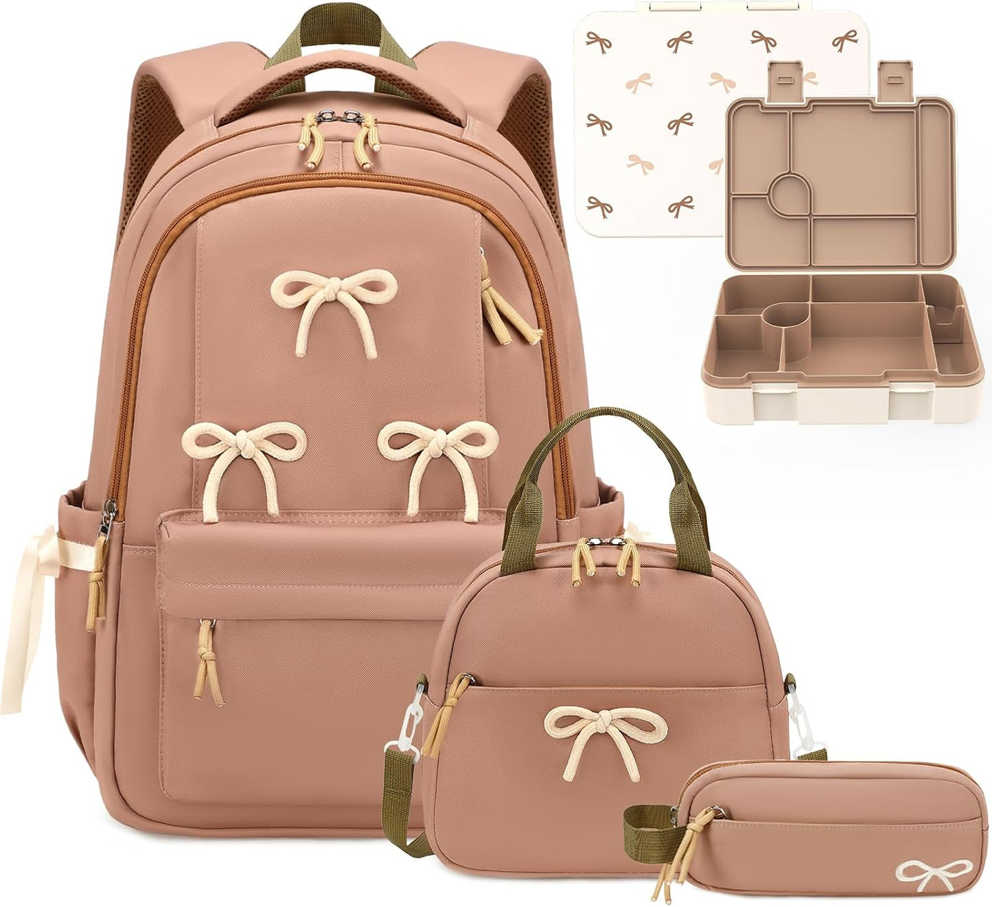 Similove 05 LBWB Mochila para niñas | Casual Aesthetic Bow Girls Ba...