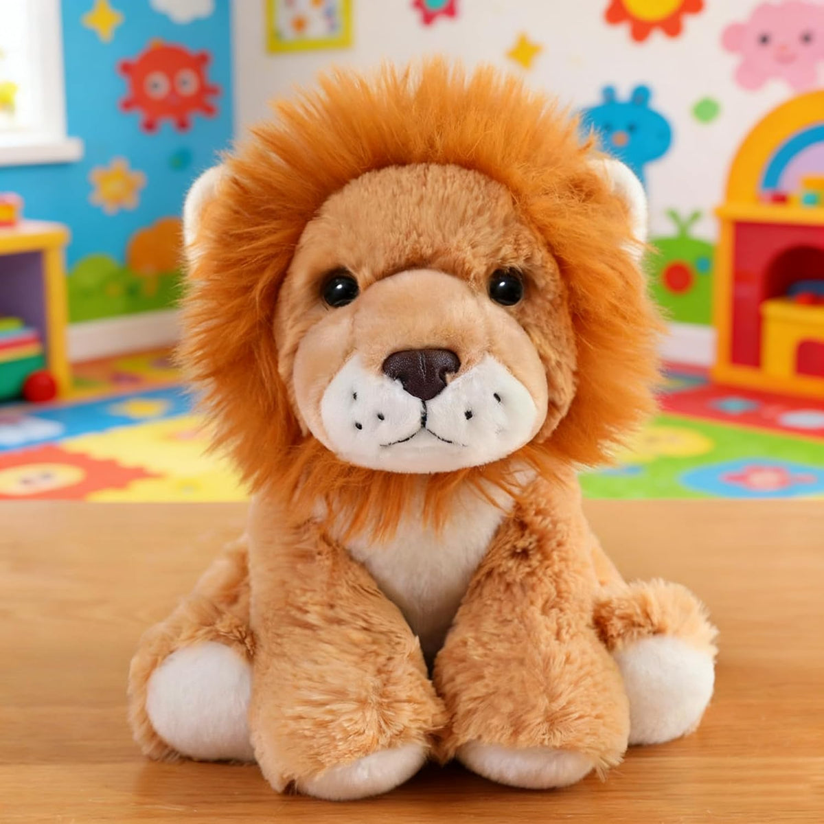 YUKOUQIAN Peluche de león de 8 pulgadas para niñas y niños, Navidad...