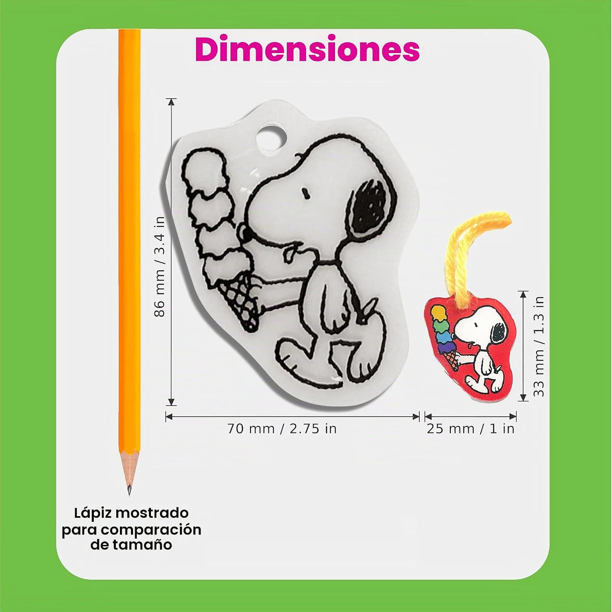 Ooly Kit de dijes de arte retráctil, 34 piezas, con licencia oficia...