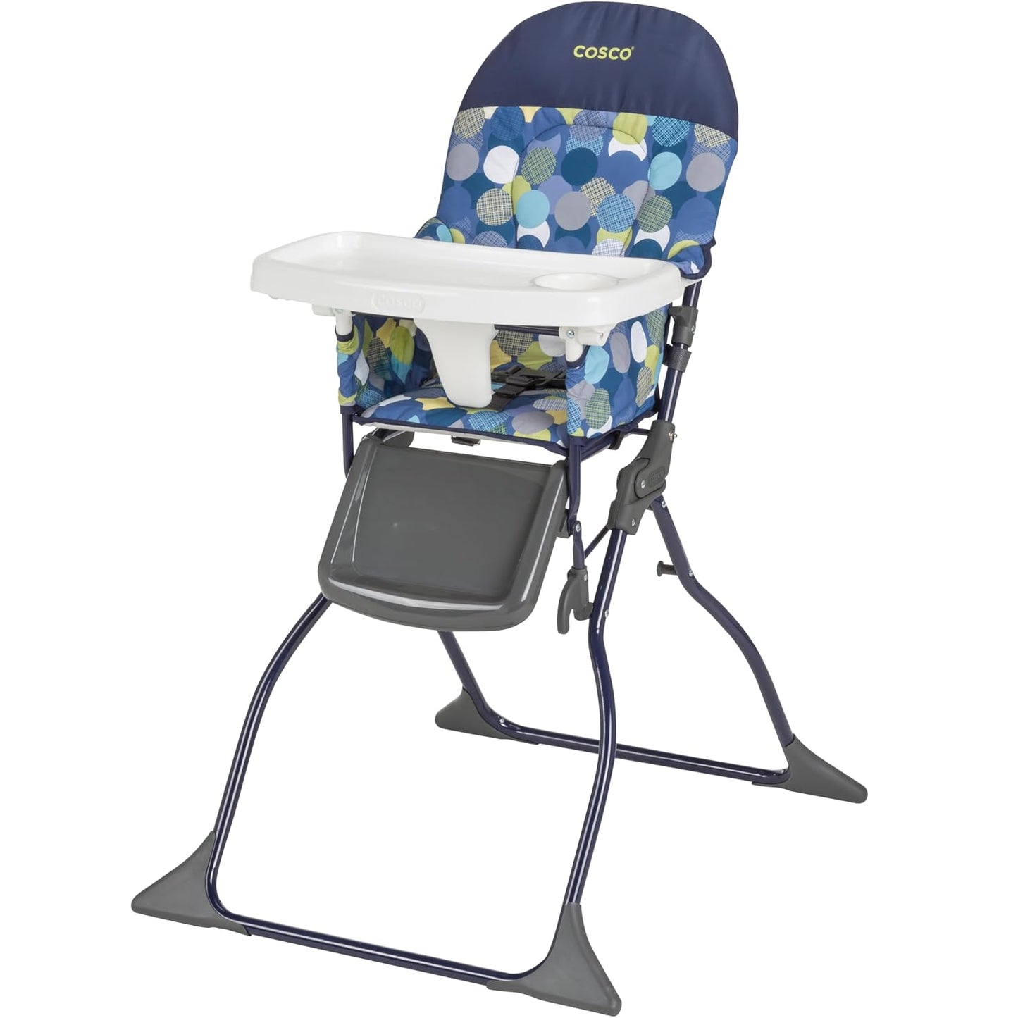 Cosco Silla alta simple plegable para bebé, Silla alta plegable sim...