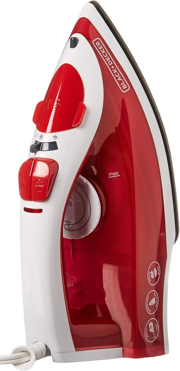 BLACK+DECKER Plancha compacta de control variable, suela antiadhere...