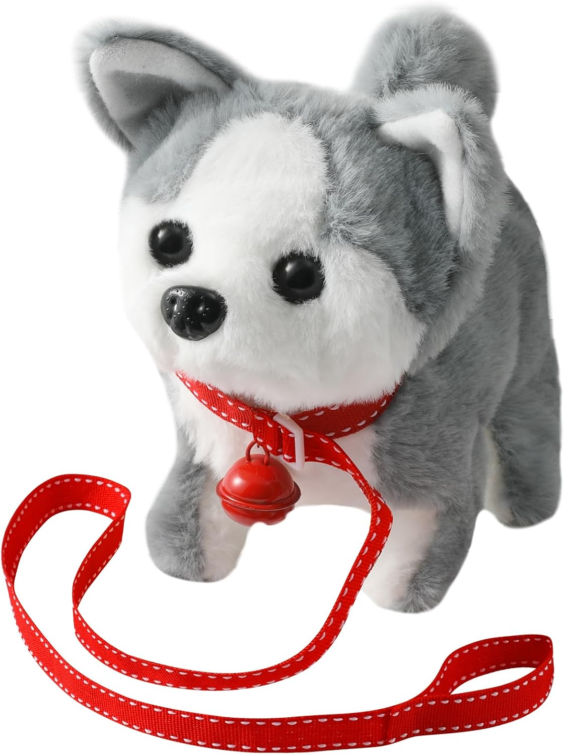 KSABVAIA Juguete de Peluche Husky Cachorro Perro Electrónico Intera...