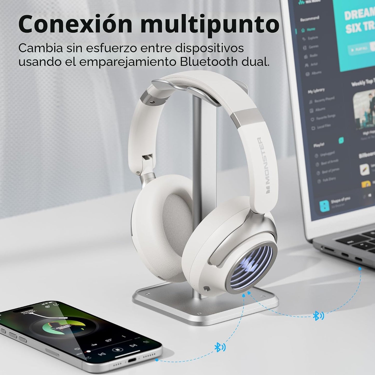 Monster Persona 4th ANC Auriculares con cancelación activa de ruido...