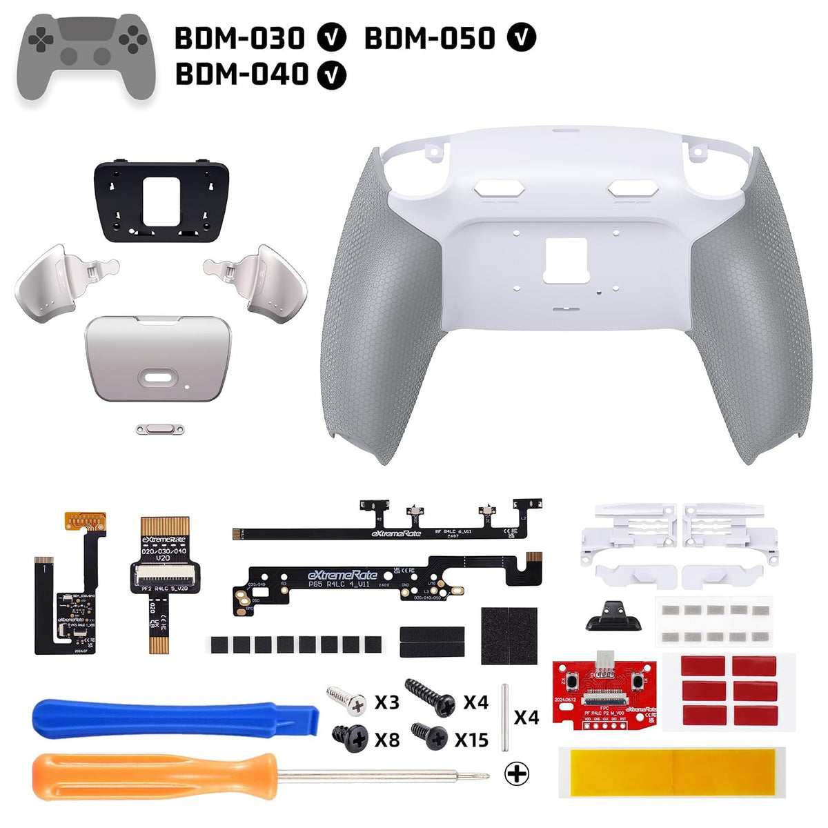 eXtremeRate RISE Plus MAX RMB Kit de paletas traseras con topes de...
