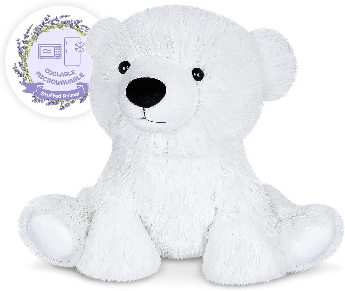 SuzziPals Almohadilla térmica para animales de peluche para microon...