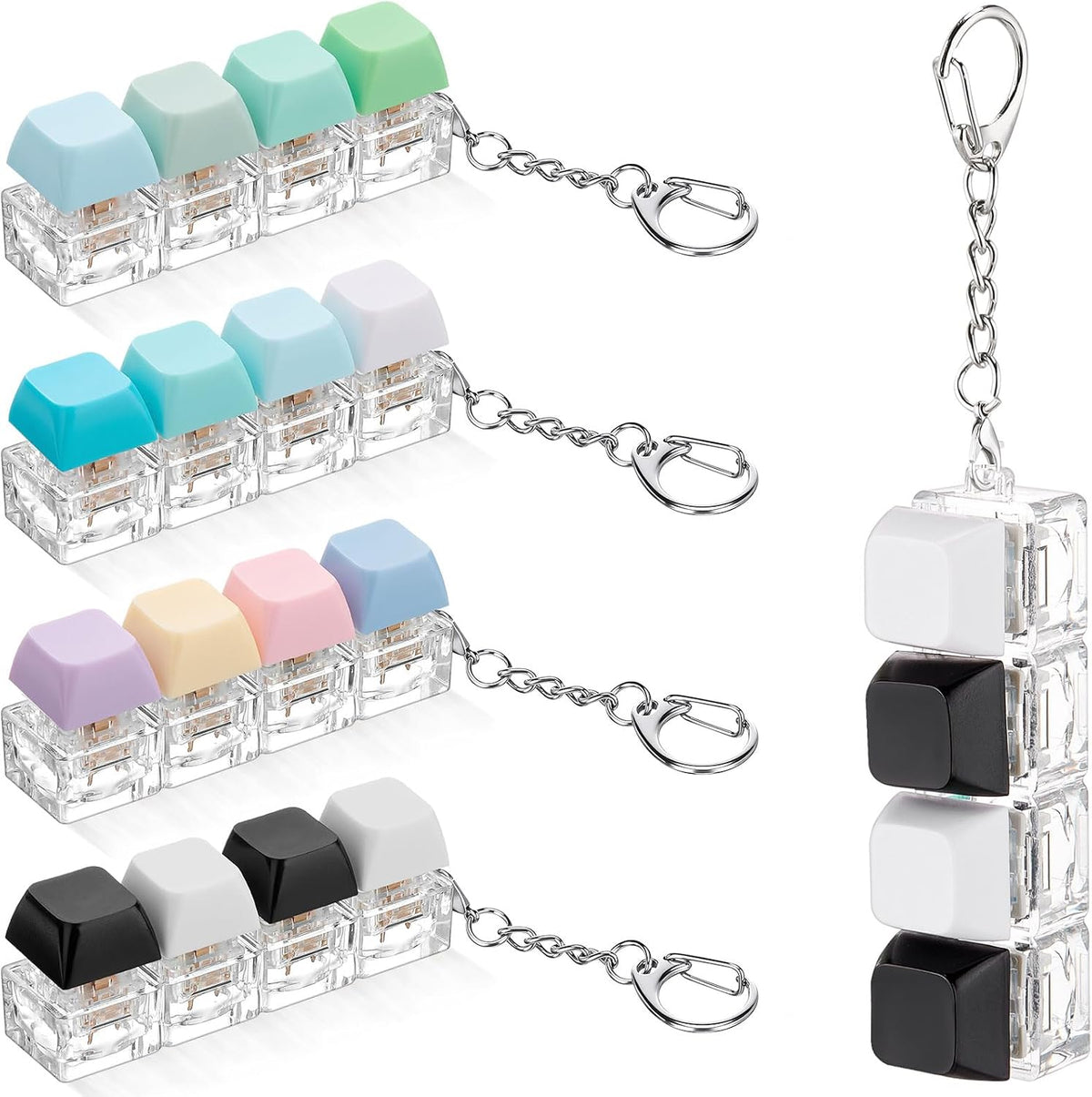 Halloscume Juguete antiestrés con teclado, Color macaron. | Llavero...