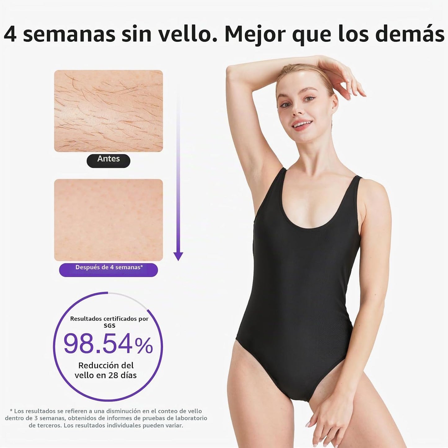 Dispositivo de depilación láser IPL para mujeres: depilación perman...