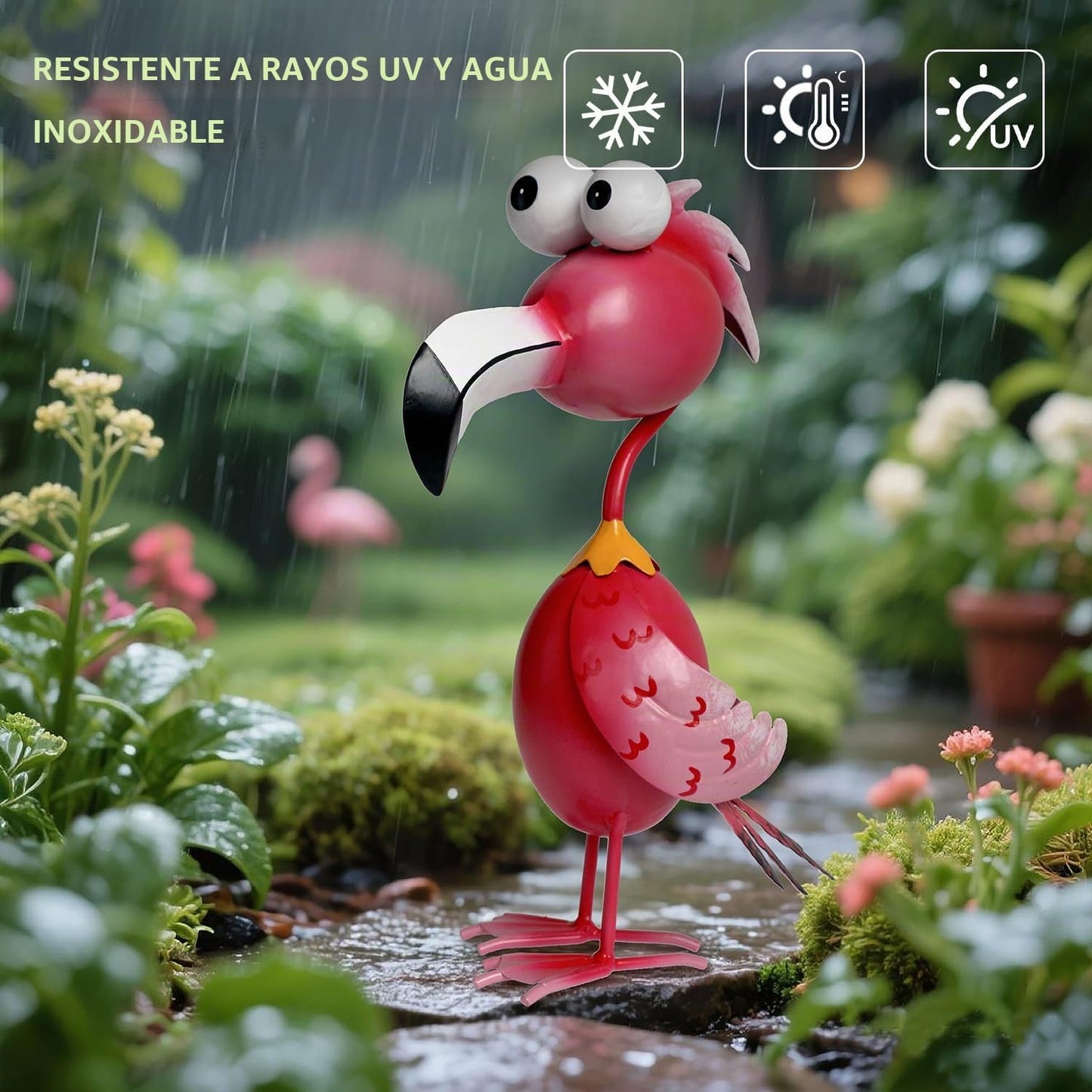 Kircust Decoración de Flamencos Decoraciones para Patio Estatua de...