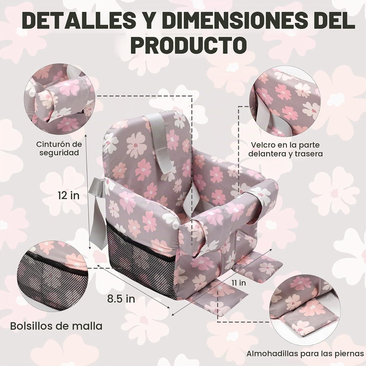 Funda acolchada para carrito de compras para bebés y niños pequeños...