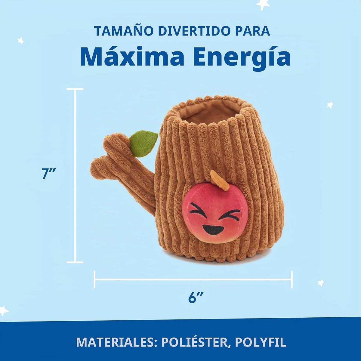 BarkBox Them Apples Juguete de peluche interactivo 3 en 1 para perr...