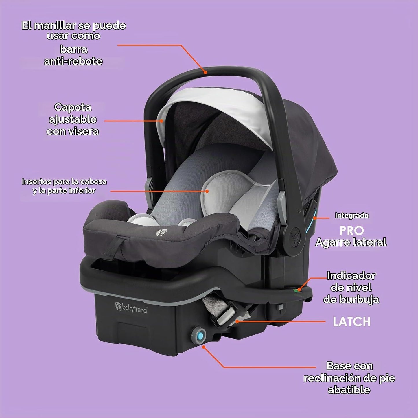 Baby Trend EZ-Lift™ PRO Asiento infantil para automóvil, Dash Midnight
