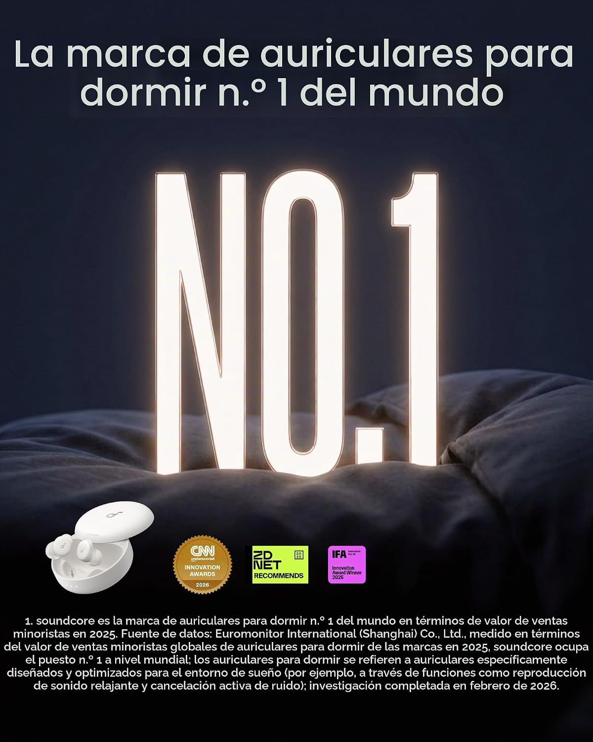 soundcore Sleep A30 by Anker - Auriculares para dormir, auriculares...