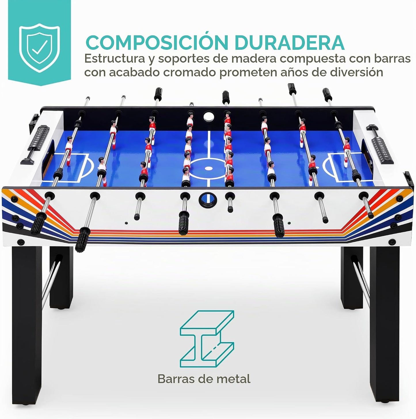 Best Choice Products Mesa de futbolín para niños y adultos, mesa de...