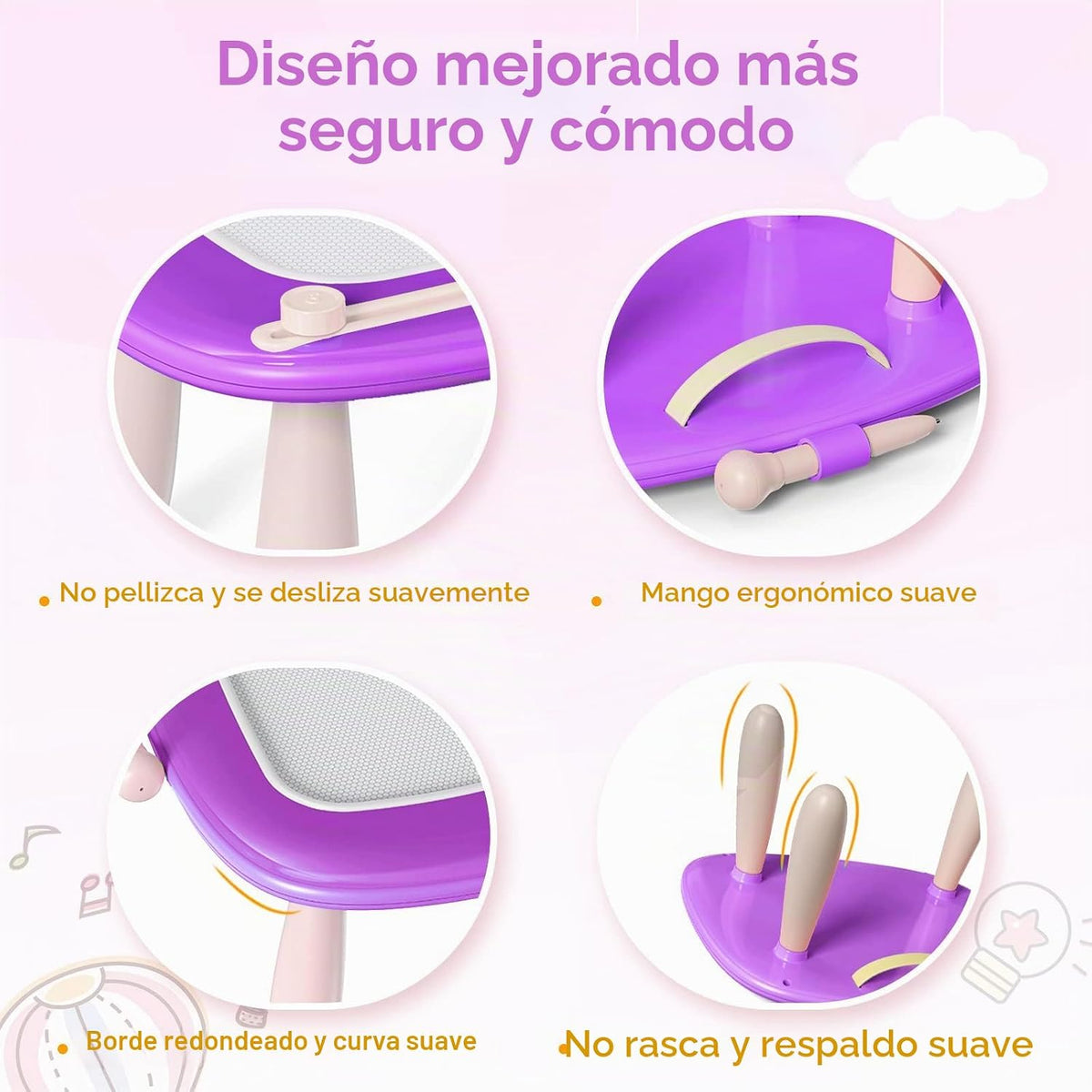 Kikidex - Juguetes para niños de 1 a 3 años, tablero magnético de d...