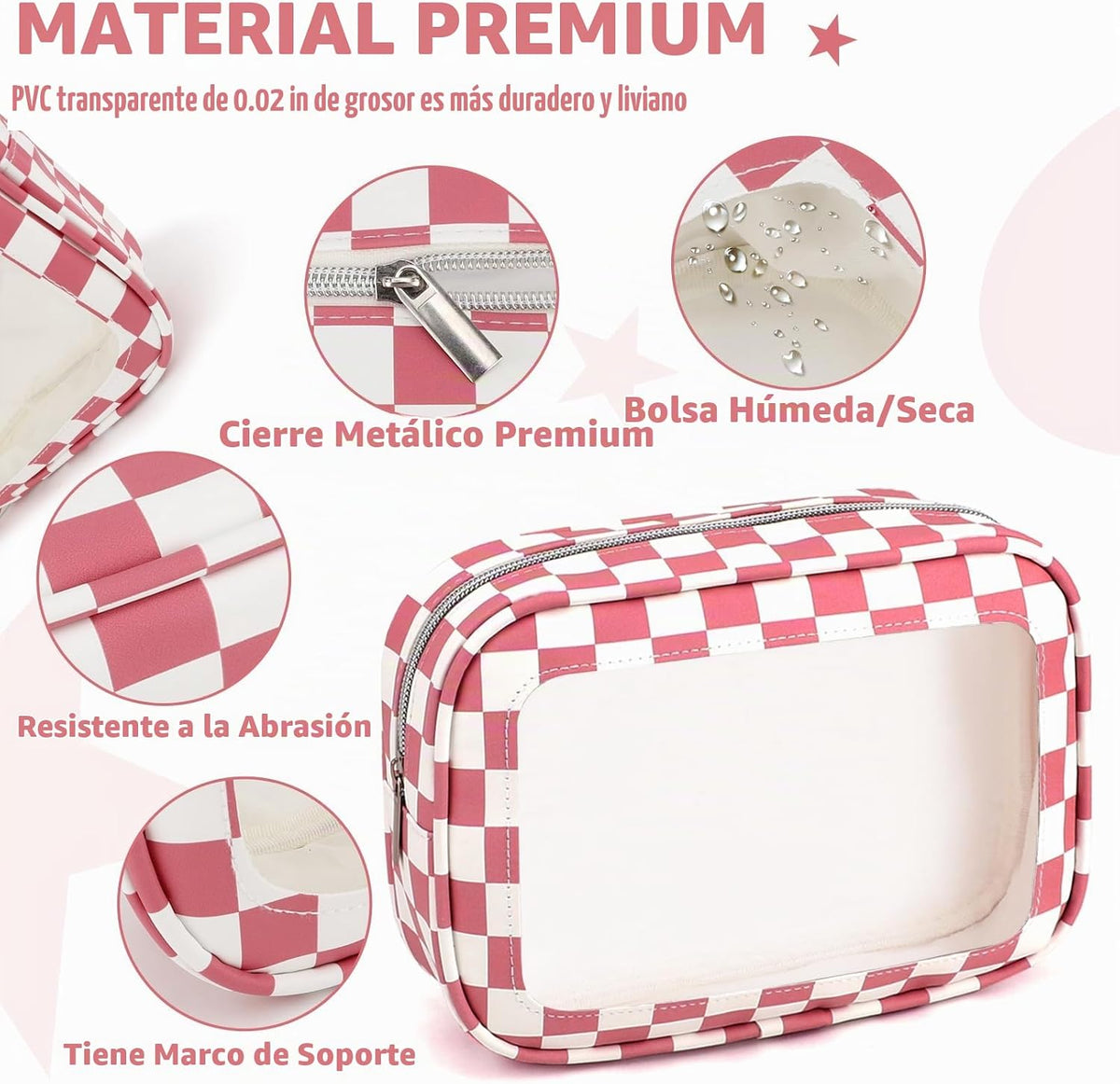 Bolsas para pañales, Rojo rosa, Práctico: