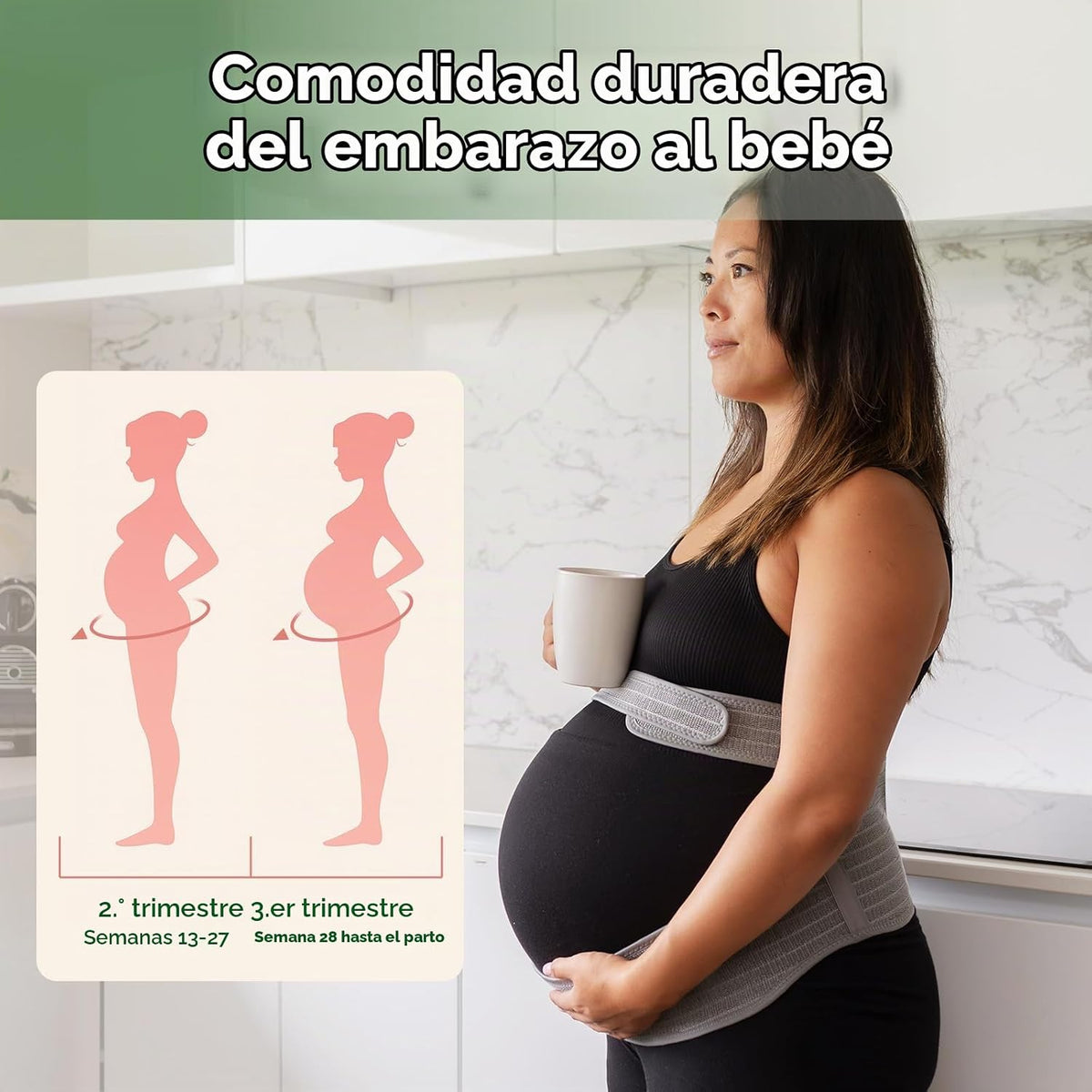 haakaa Banda para el Vientre del Embarazo, cinturón de Maternidad d...