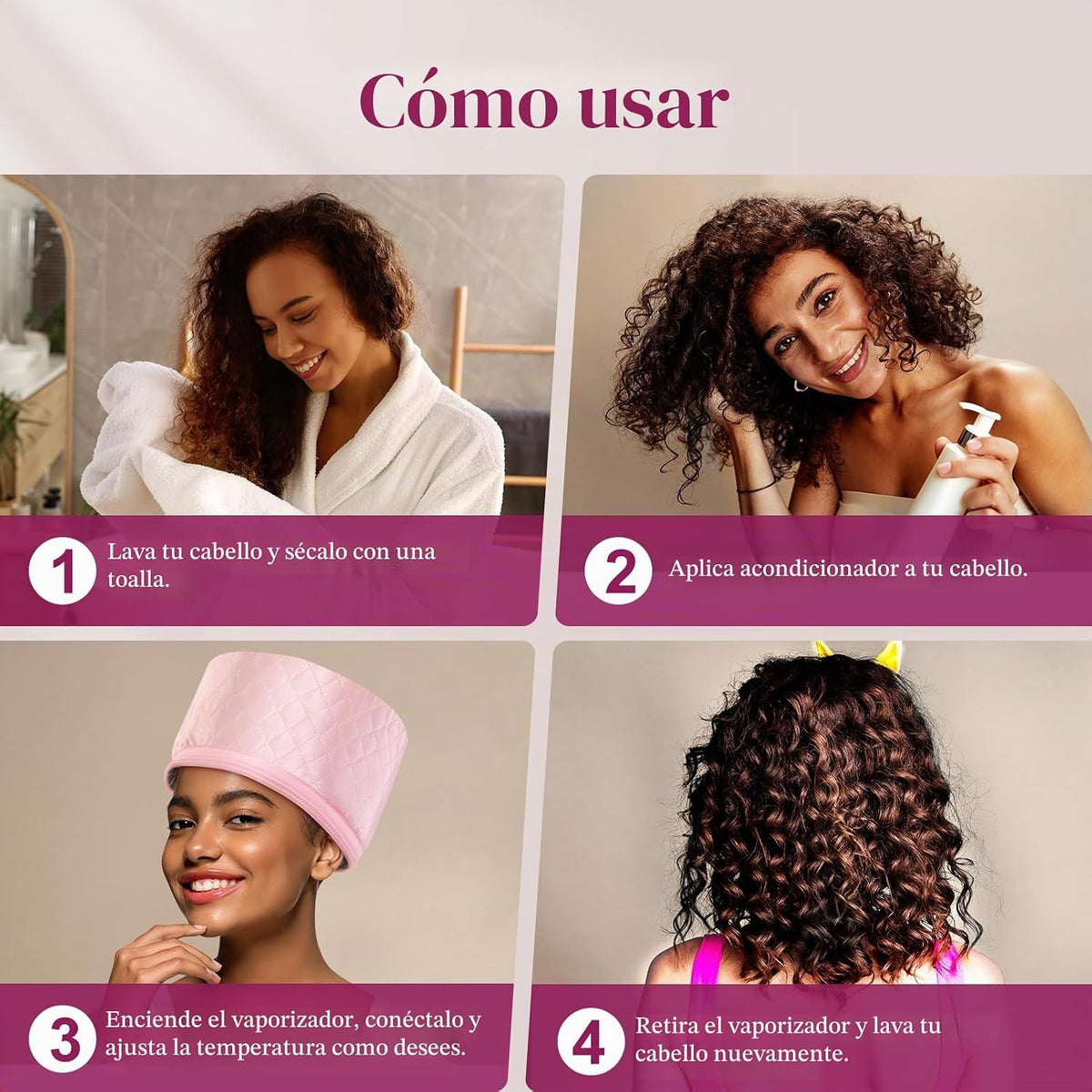 Gorro térmico para acondicionamiento profundo: 10 niveles, se calie...