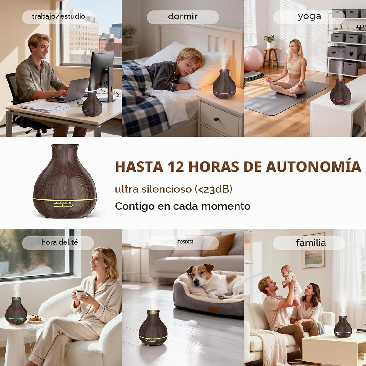 BZseed Difusores de aceite esencial para aromaterapia, 2 piezas, 55...