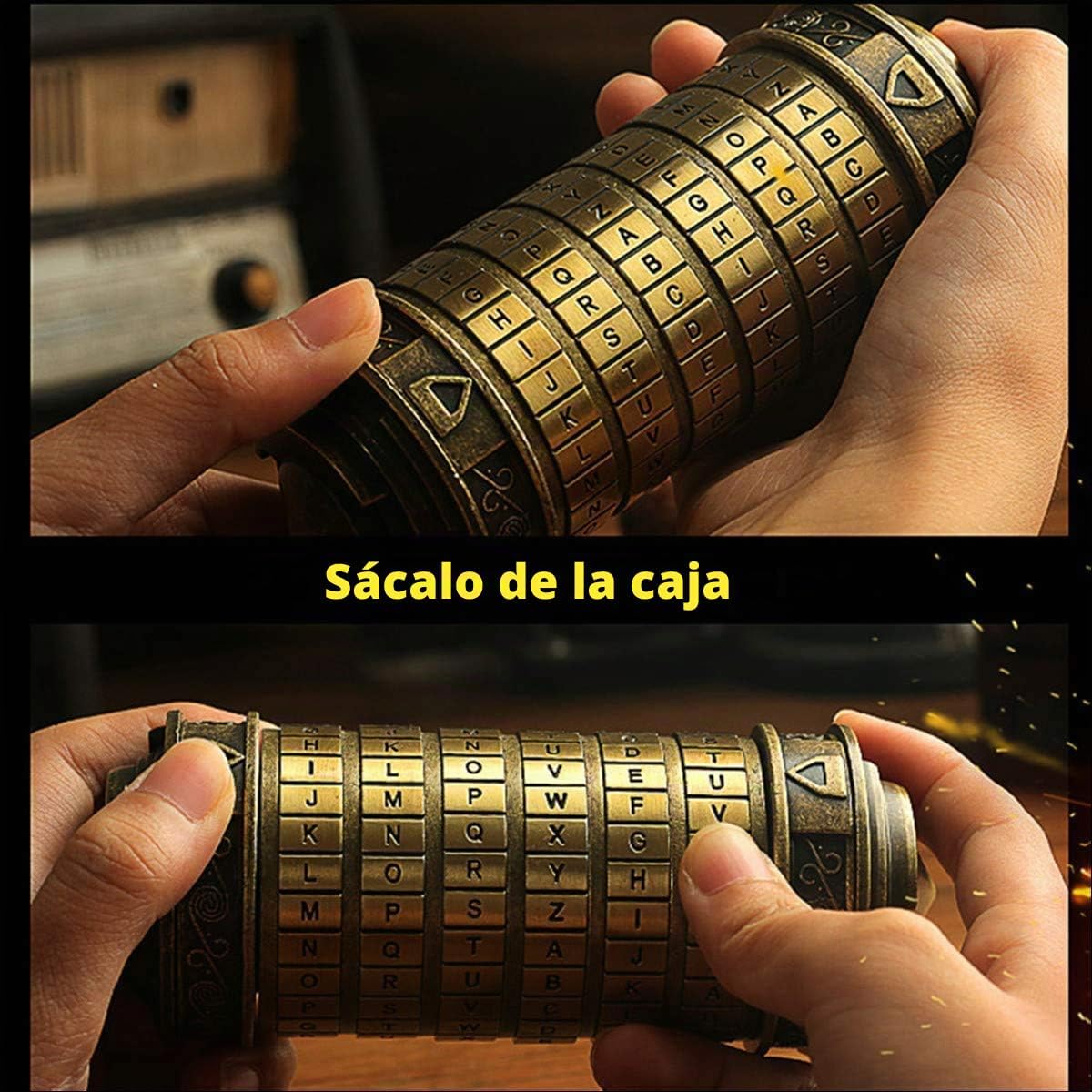 Cryptex Da Vinci Code Mini Cryptex Lock - Cajas de rompecabezas con...