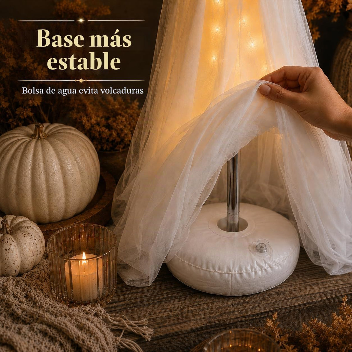 Decoraciones de Halloween para interiores, paquete de 2 fantasmas b...