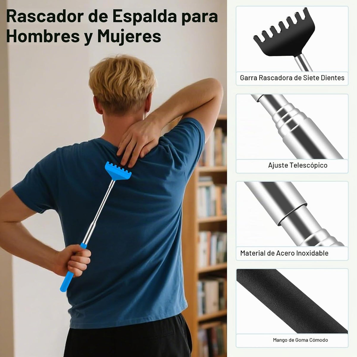 HOFASON Paquete de 6 rascadores de espalda, rellenos de calcetines...