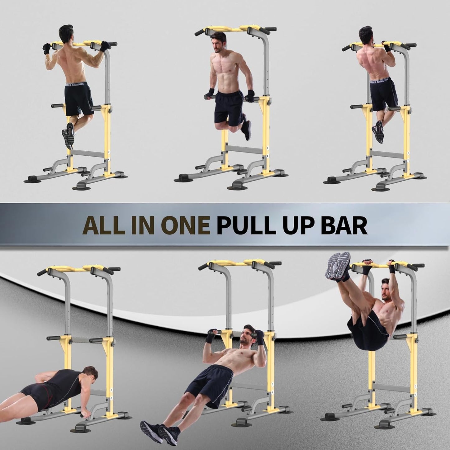 Z ZHICHI Pull-Up Dip Station Pull-Up Chin-Up Capacidad de peso 350LBS