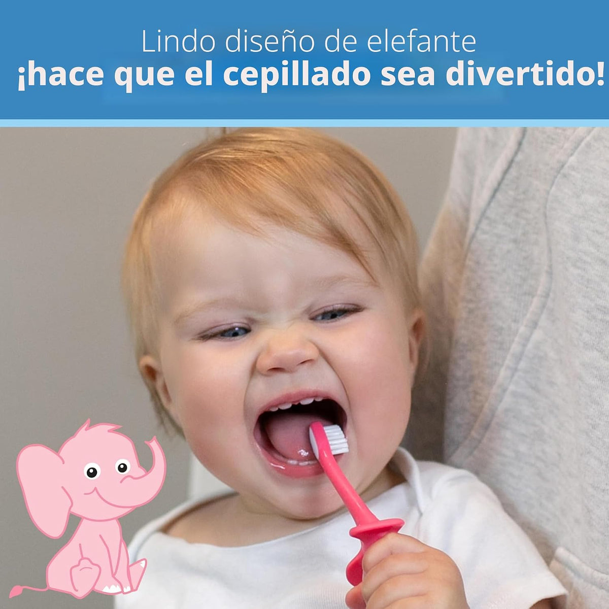 Dr. Brown's Cepillo de dientes para bebés y niños pequeños, ele...
