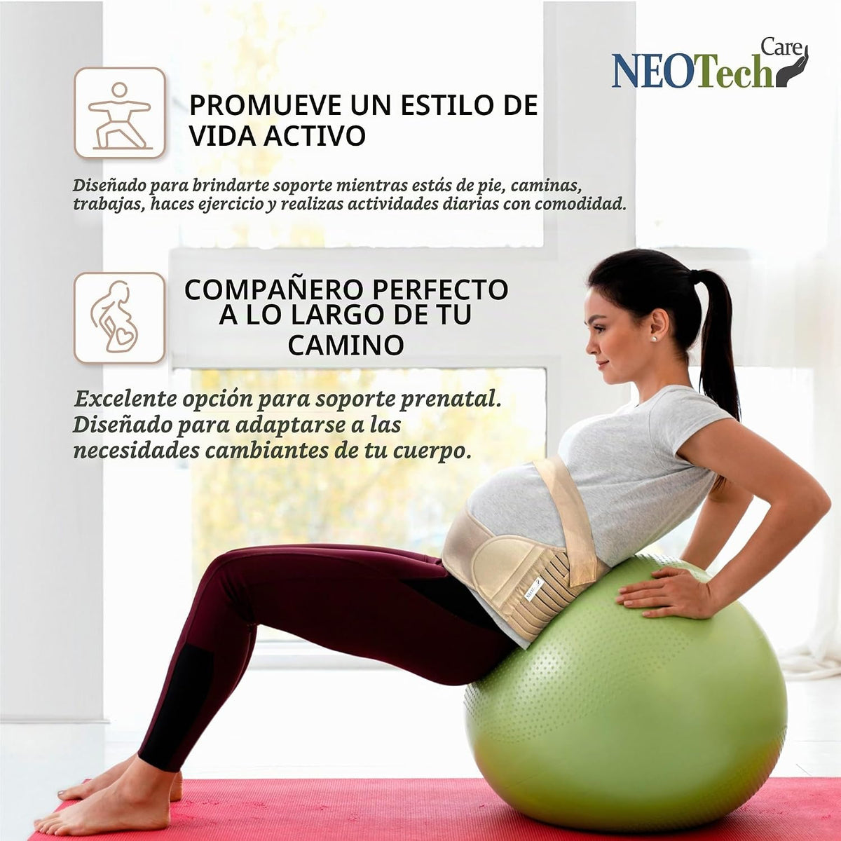 Cinturón de maternidad, marca NEOtech Care (TM), soporte para embar...