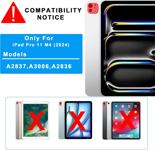 Funda para iPad Pro de 11 pulgadas (M4) 2024 con teclado desmontabl...