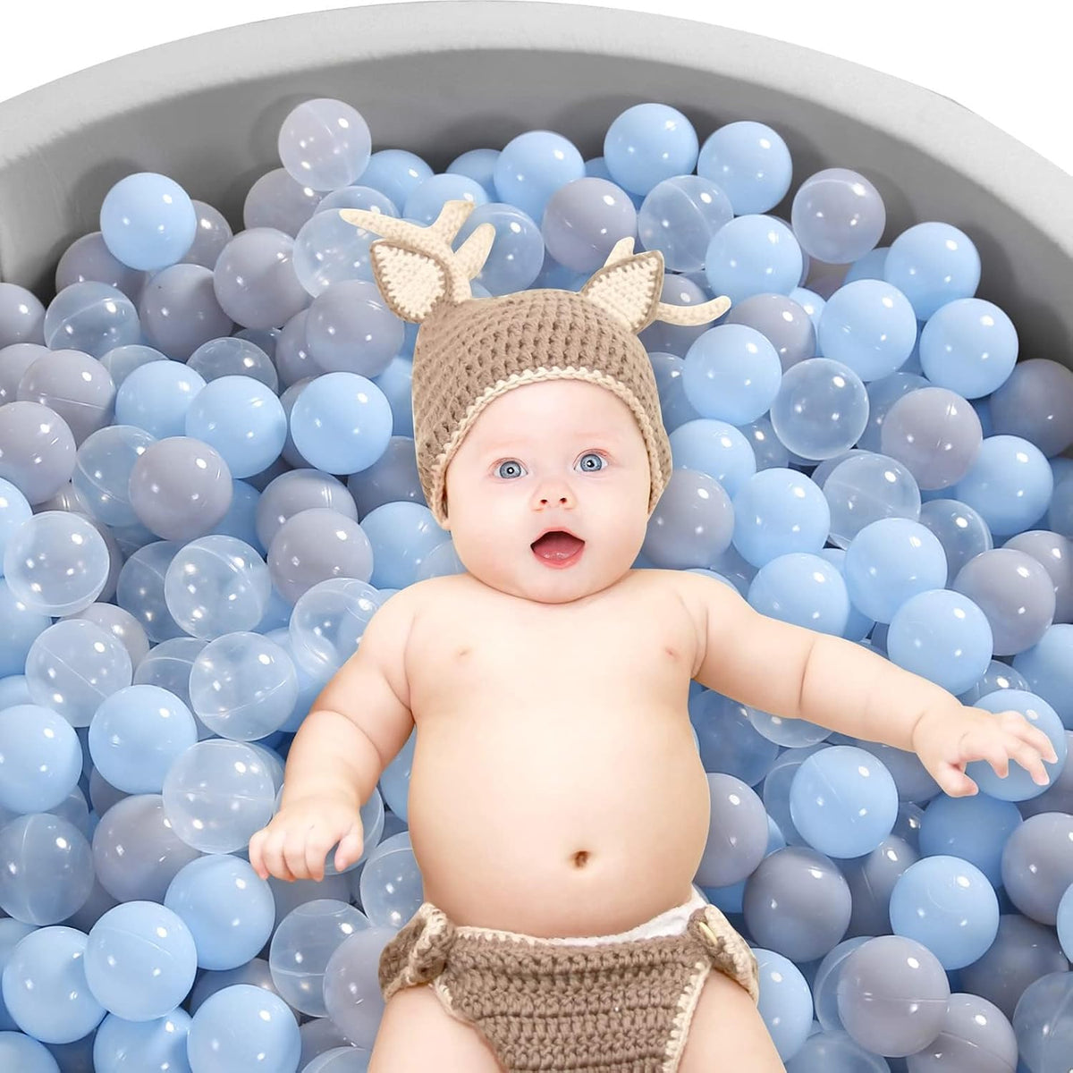 Heopeis - Paquete de 100, 200, 500 pelotas para alberca de bolas, s...