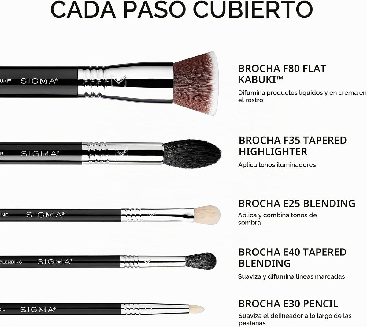 Sigma Beauty Juego de brochas de maquillaje más deseado \u2013 Jueg...