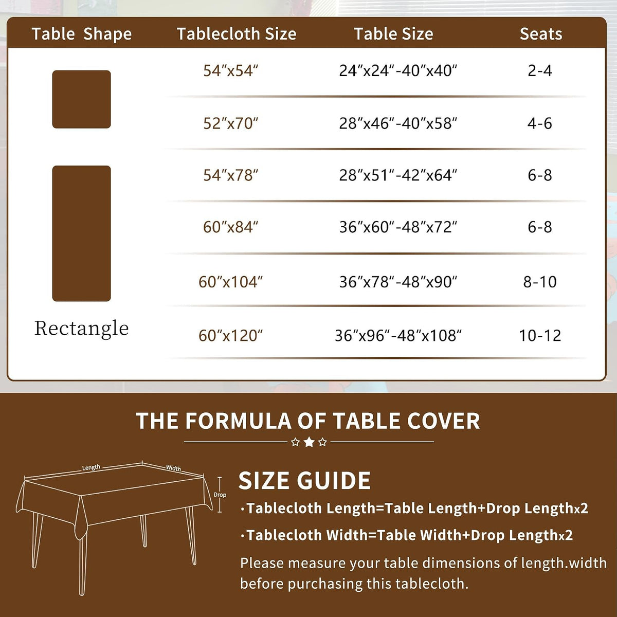HOMOHEINI Mantel rectangular impermeable con textura de lino, resis...