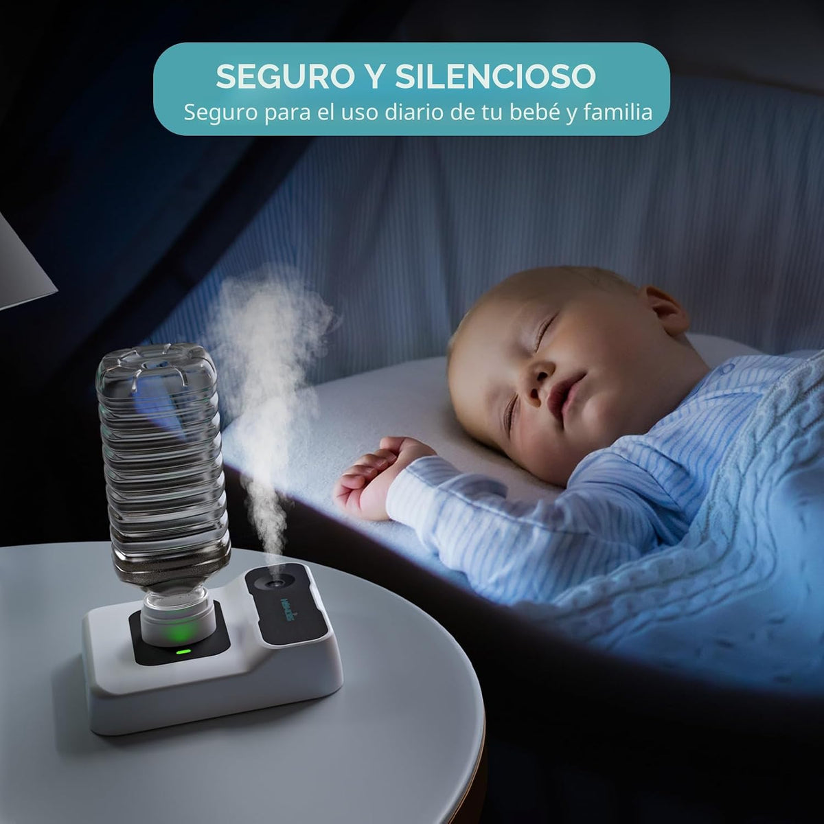 HOMDIS Humidificador de viaje, pequeño humidificador portátil para...