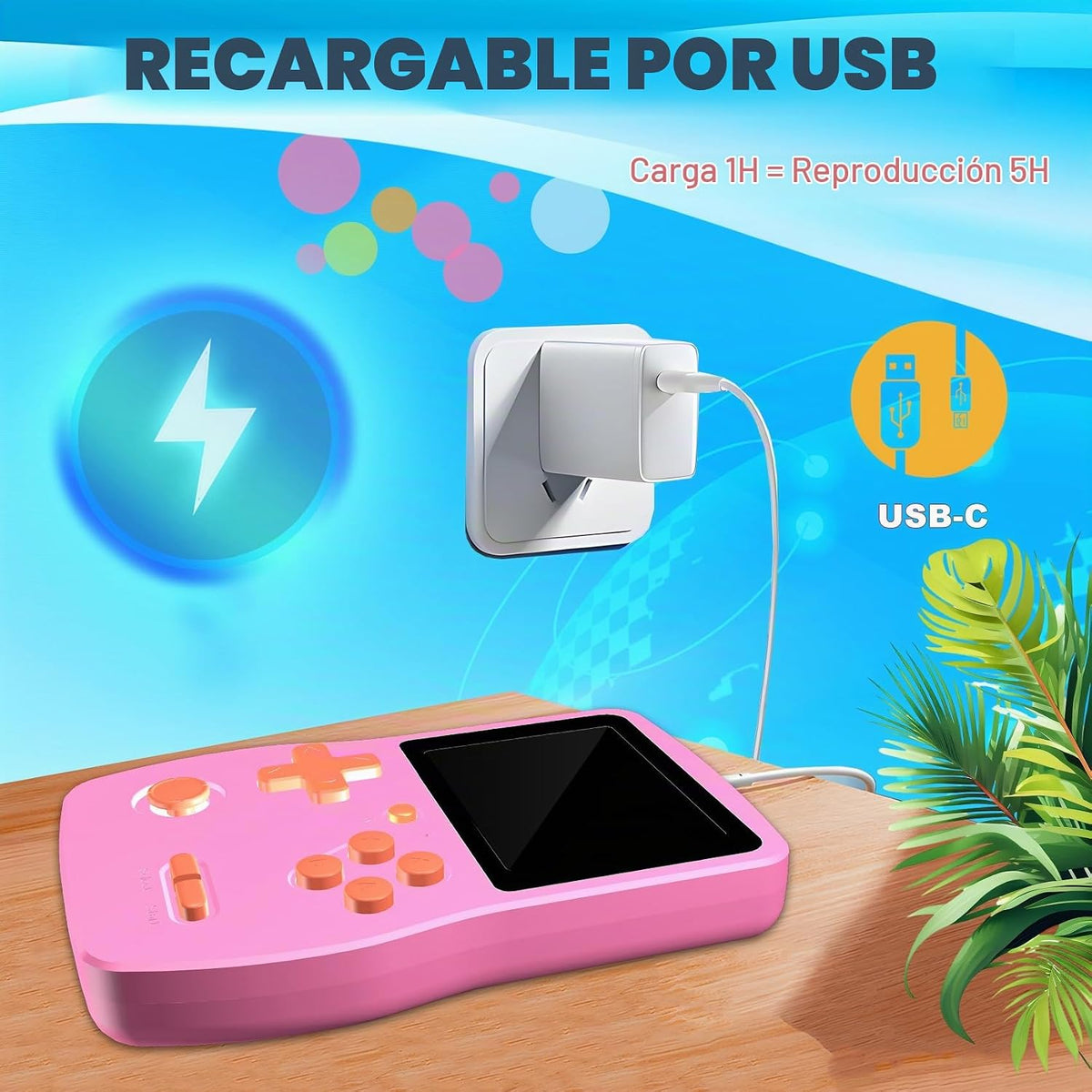 Juego de mano de 32 bits para niños precargado 139 videojuegos retr...