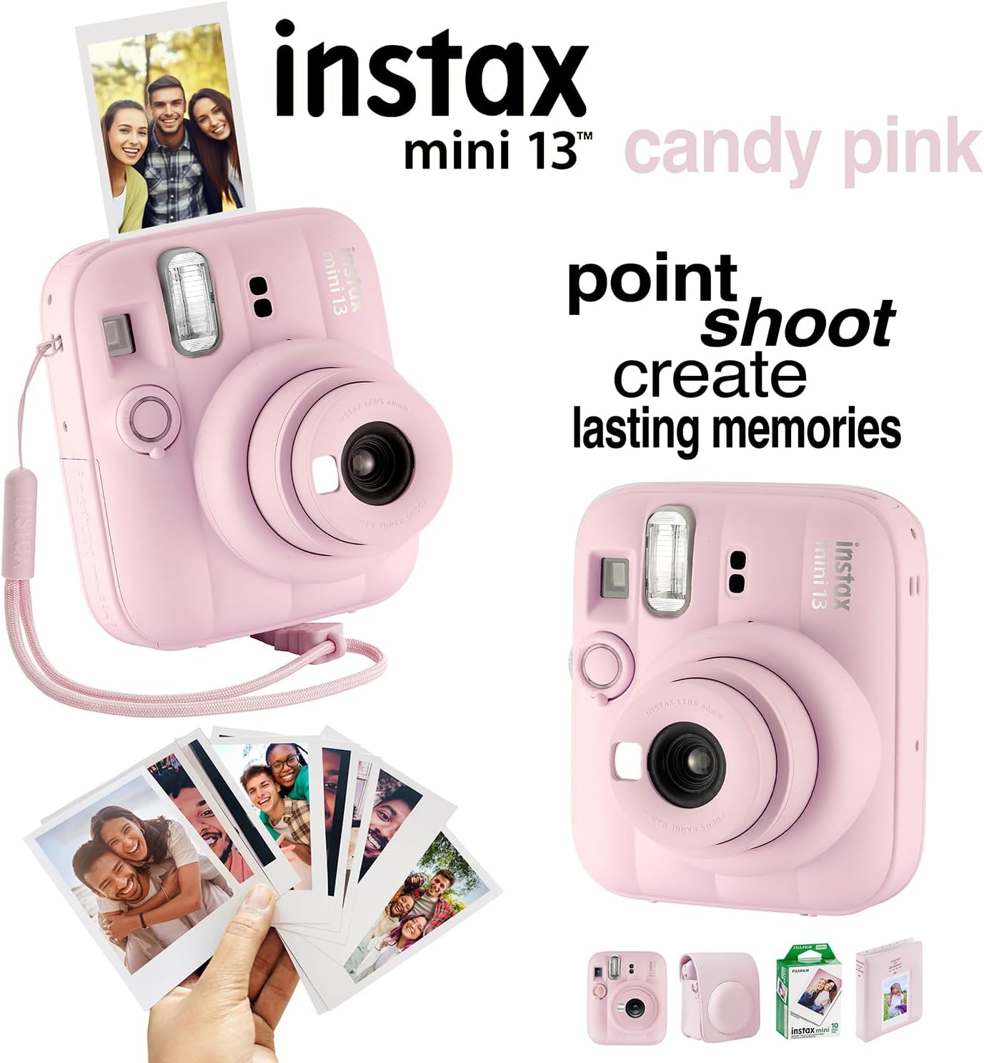 Fujifilm Instax Mini 13 Cámara Instantánea 60 Películas y Accesorio...