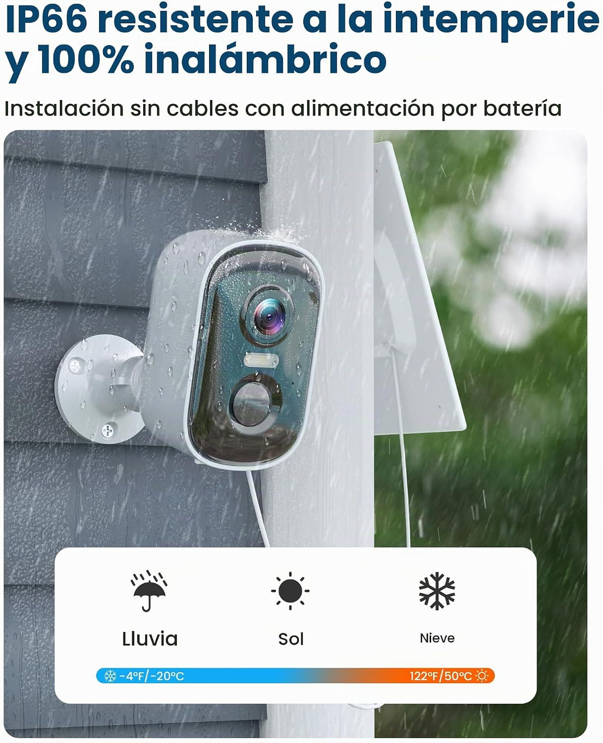 MISECU Cámaras de seguridad 2K inalámbricas para exteriores, cámara...