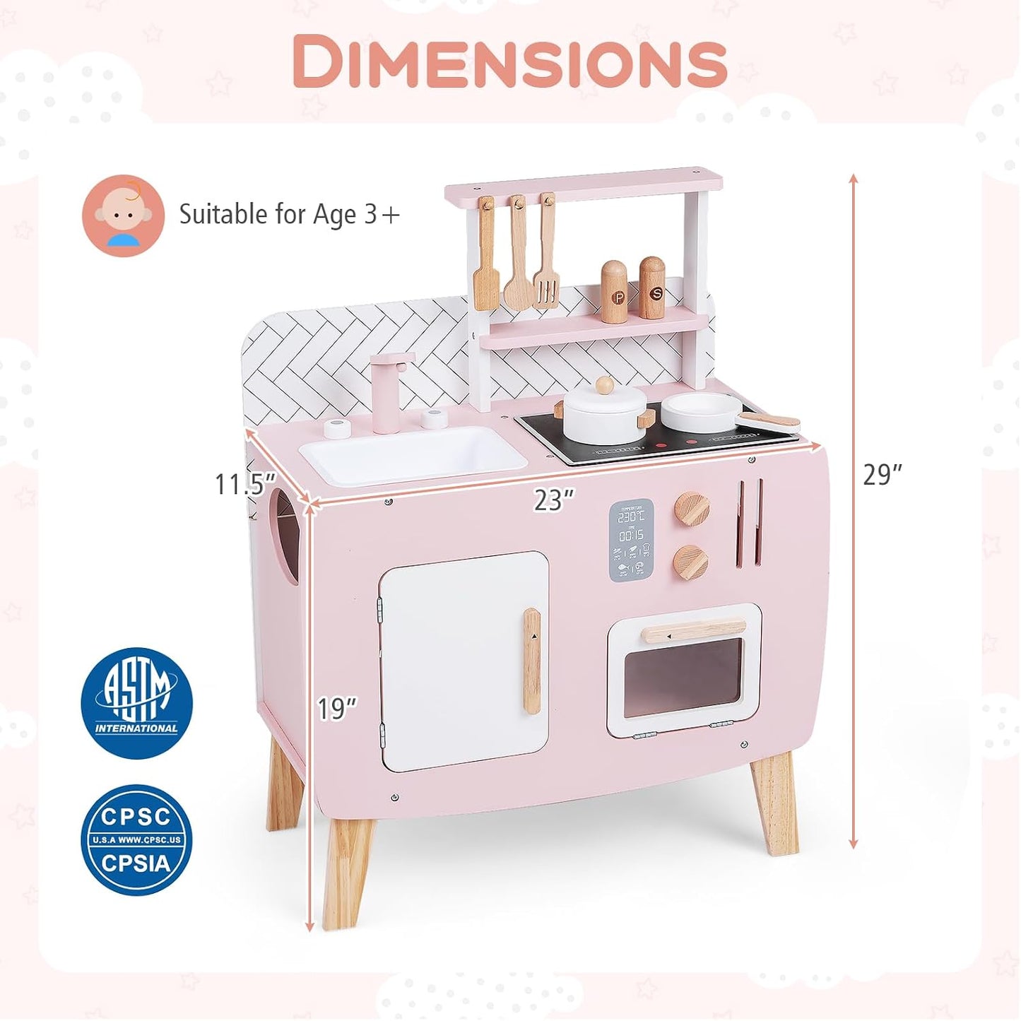 Costzon Juego de cocina para niños, juguete interactivo para niños...