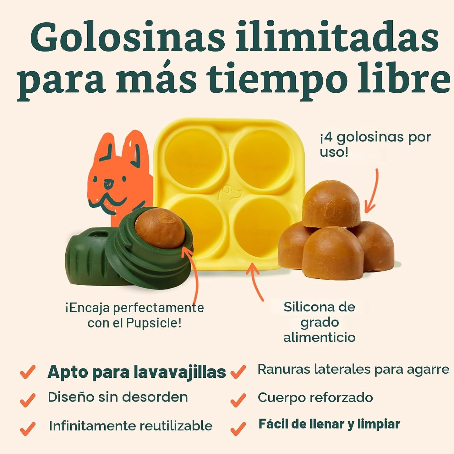 WOOF Pupsicle y Bandeja de Golosinas \u2013 Juguetes interactivos d...