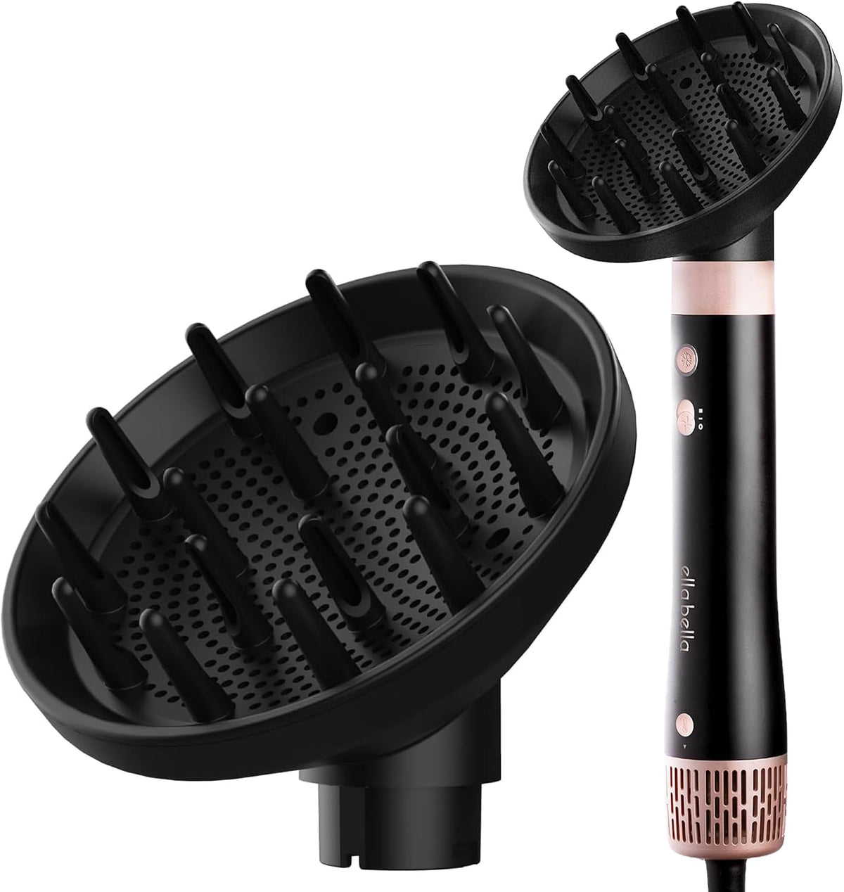 ELLA BELLA® Air Styler - Difusor profesional ventilado para rizos n...