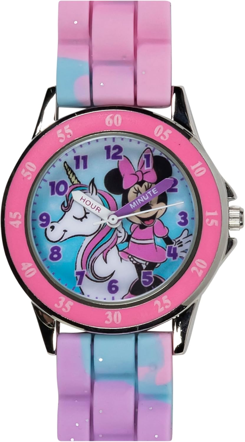 Reloj Minnie Mouse Time Teacher para niñas - Reloj analógico de apr...