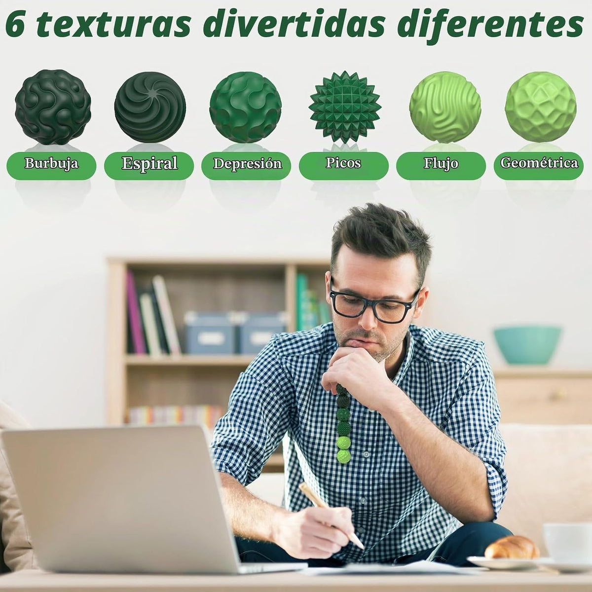 Bolas Magnéticas de Silicona, Juguetes para Personas Inquietas para...